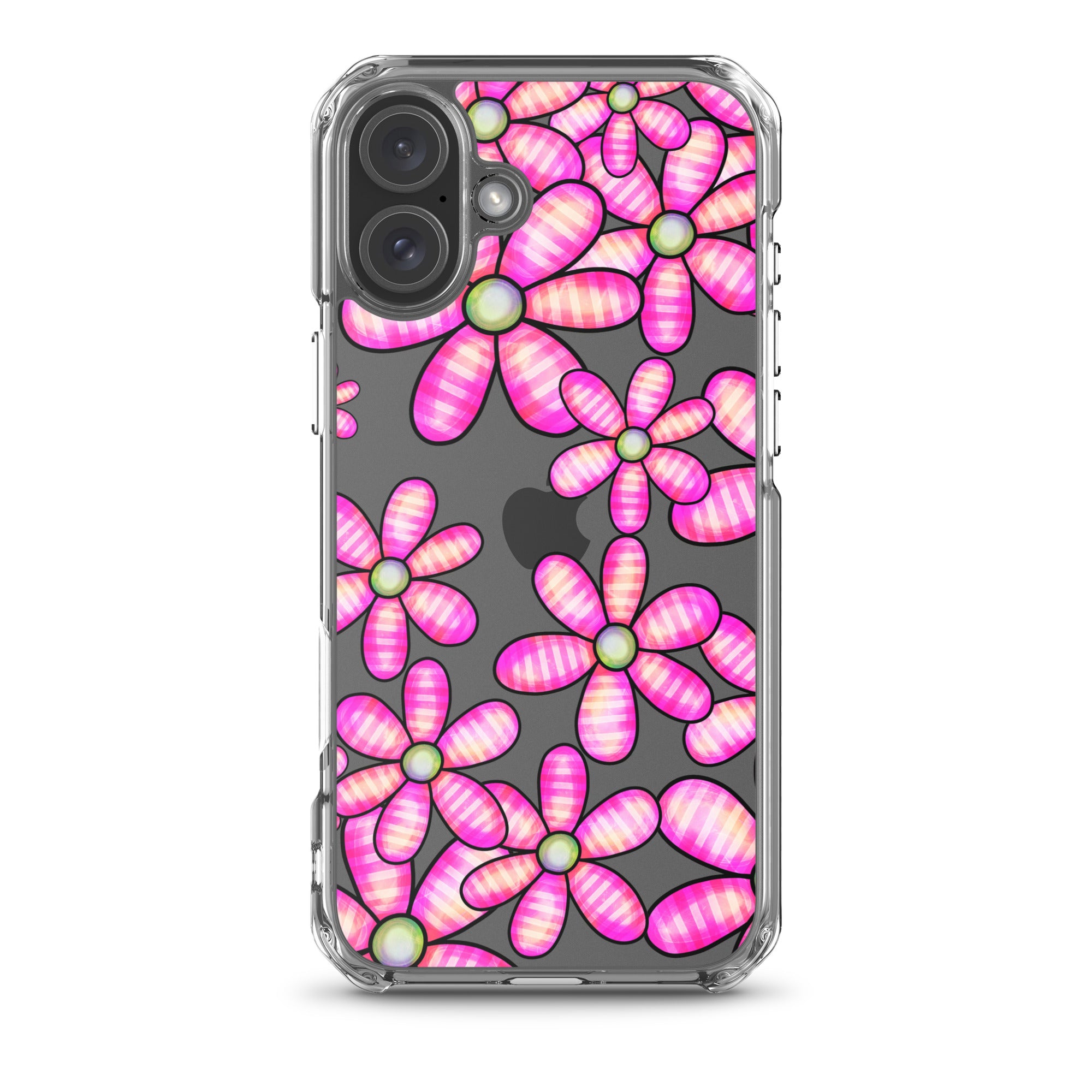 Clear Case for iPhone®- Floral Doodle Design II