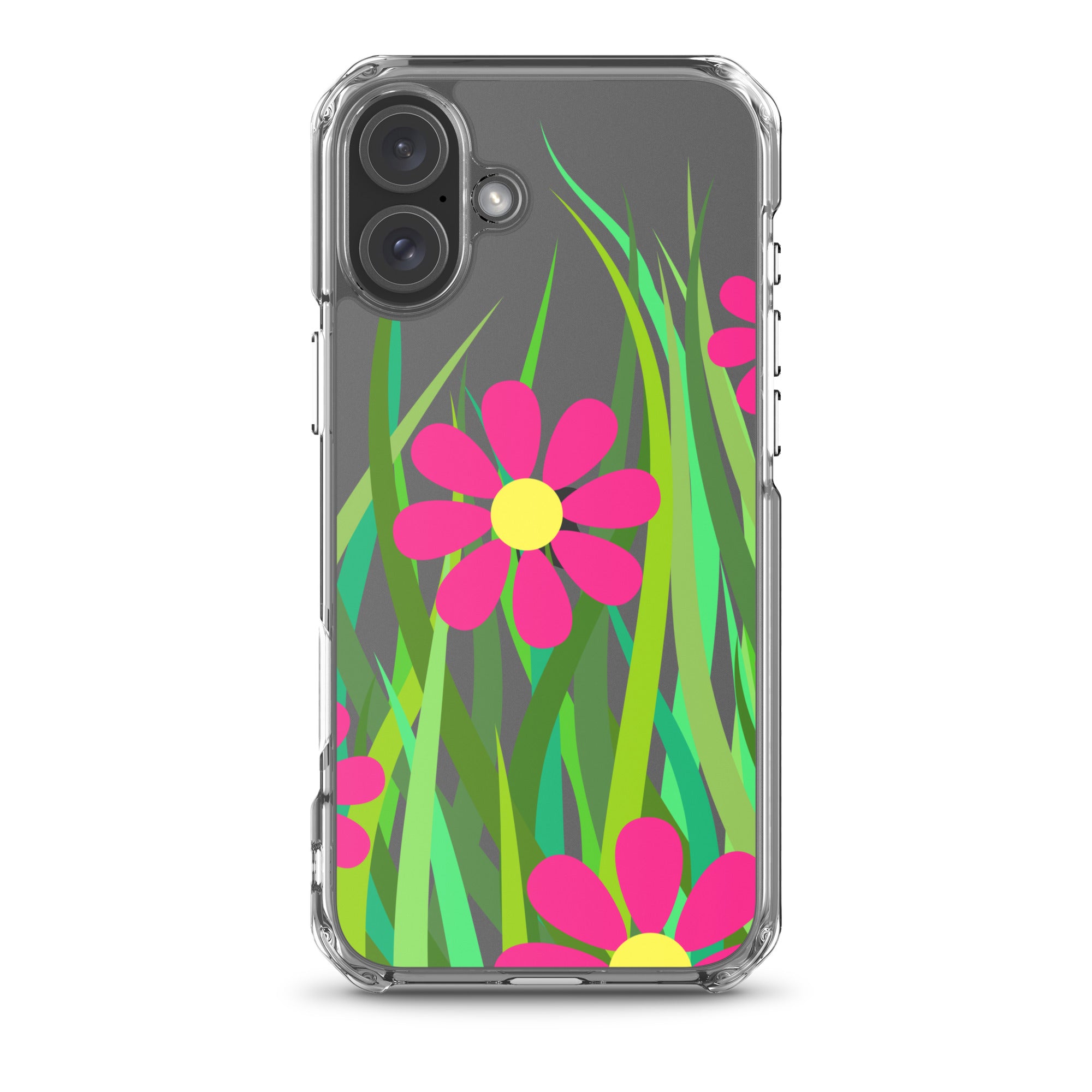 Clear Case for iPhone®- Floral Hedge Design I