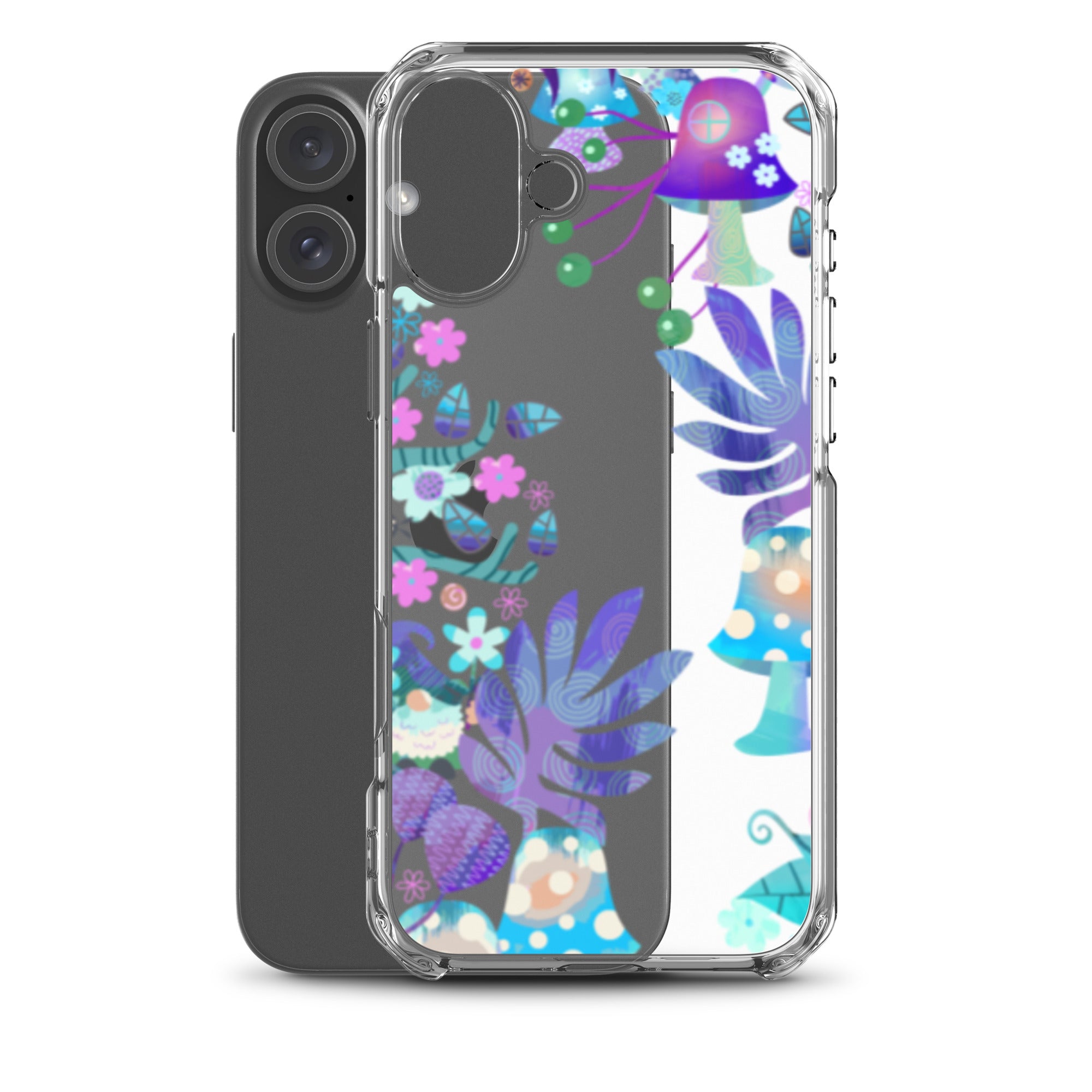 Clear Case for iPhone®- Enchanted Forest Design IV