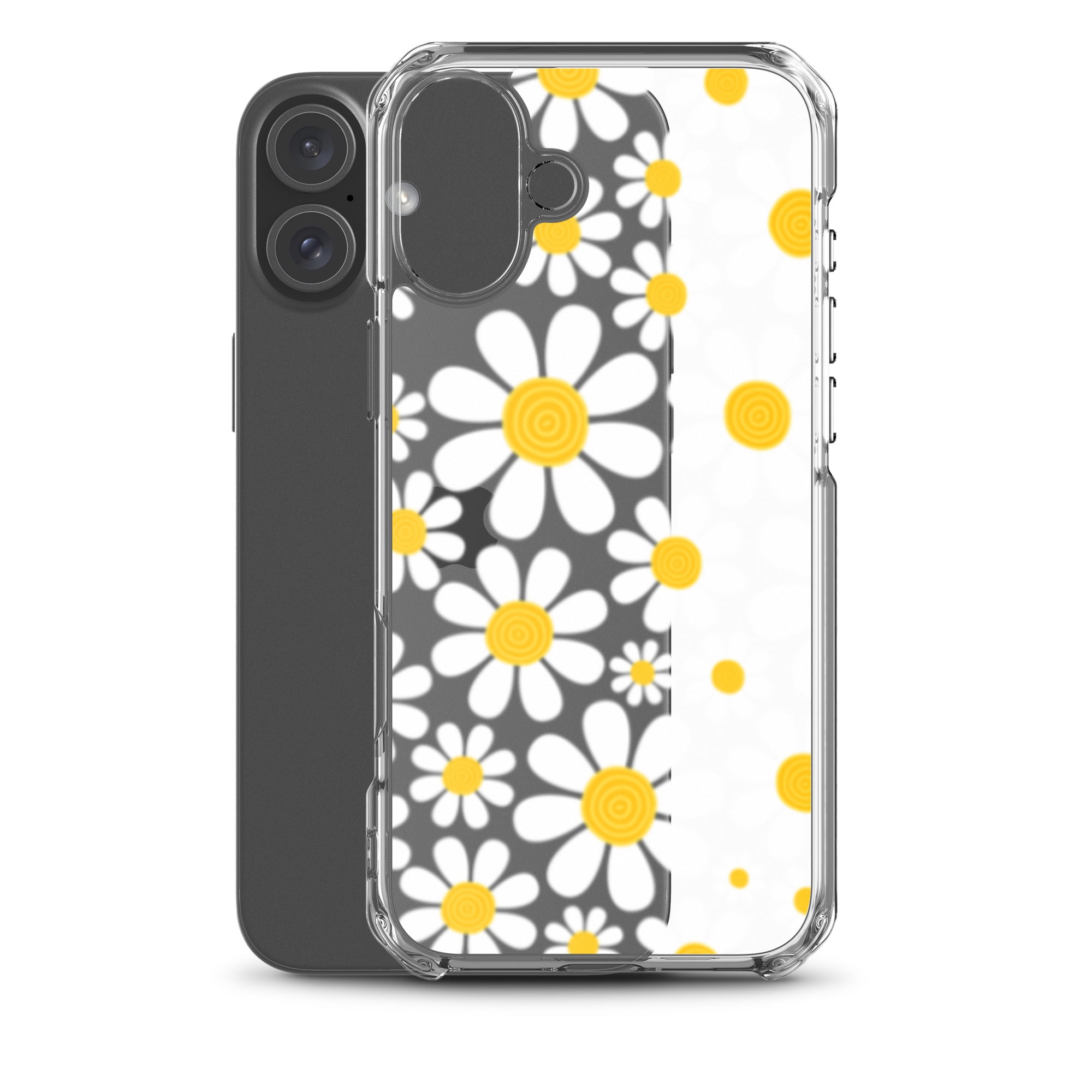 Clear Case for iPhone®- Floral Daisy Design III