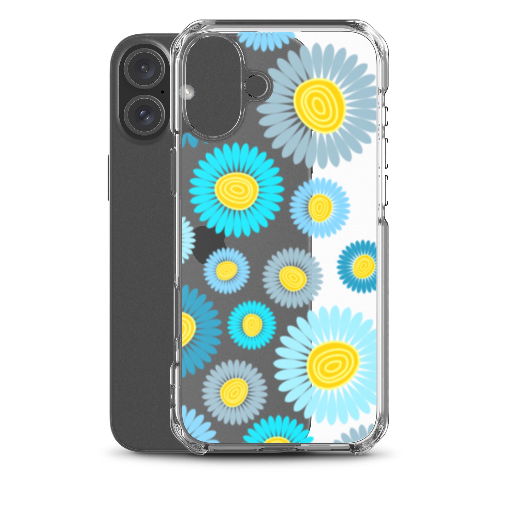 Clear Case for iPhone®- Floral Daisy Design II