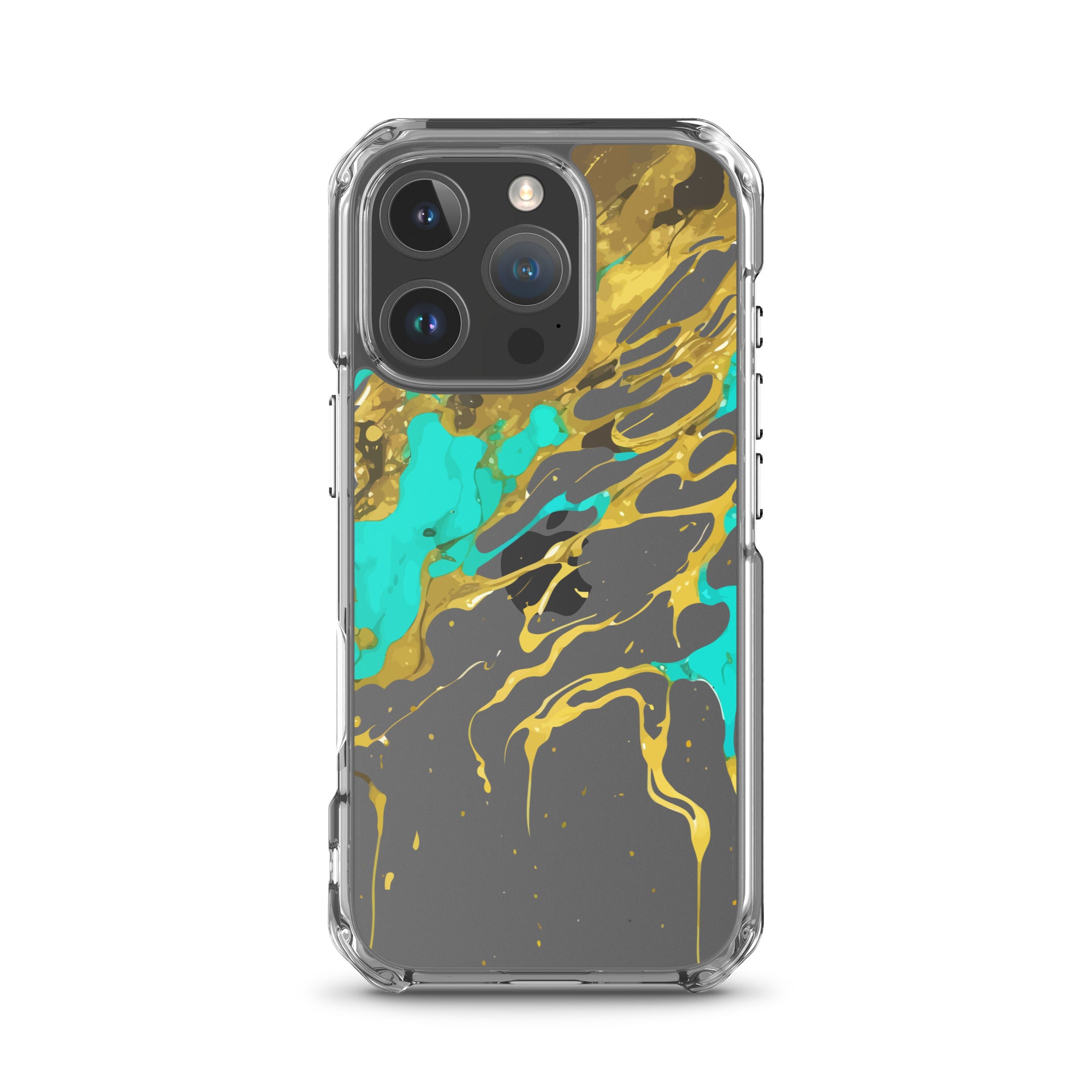 Clear Case for iPhone®- Alchohol Ink Design I