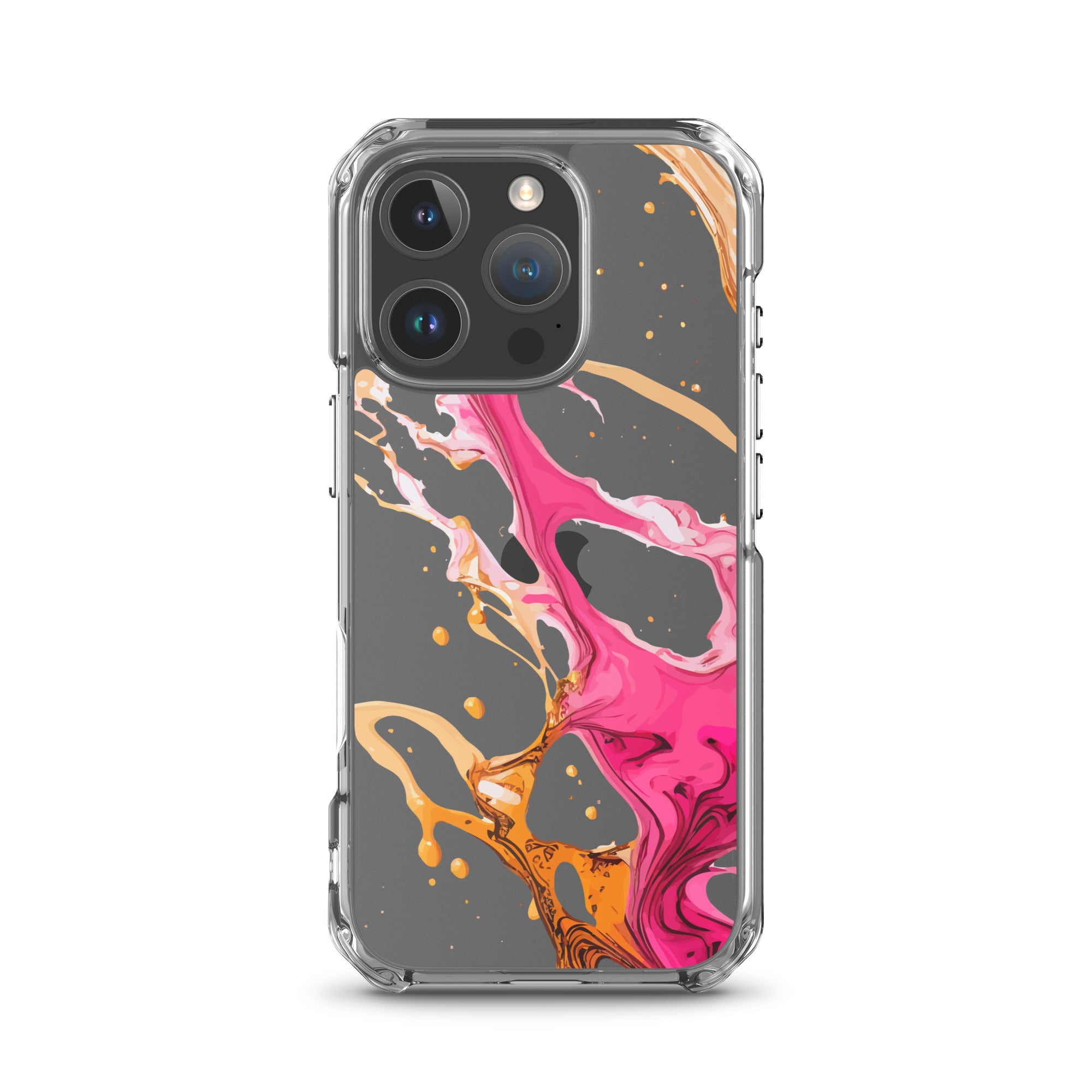 Clear Case for iPhone®- Alchohol Ink Design IV