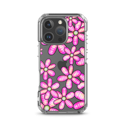 Clear Case for iPhone®- Floral Doodle Design II