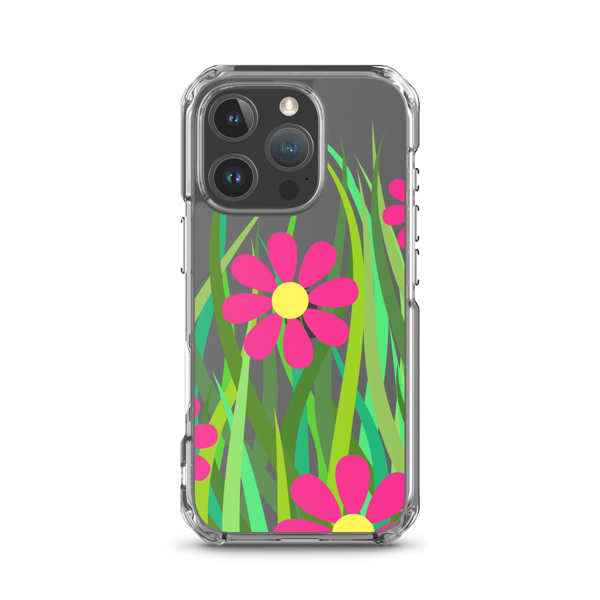 Clear Case for iPhone®- Floral Hedge Design I