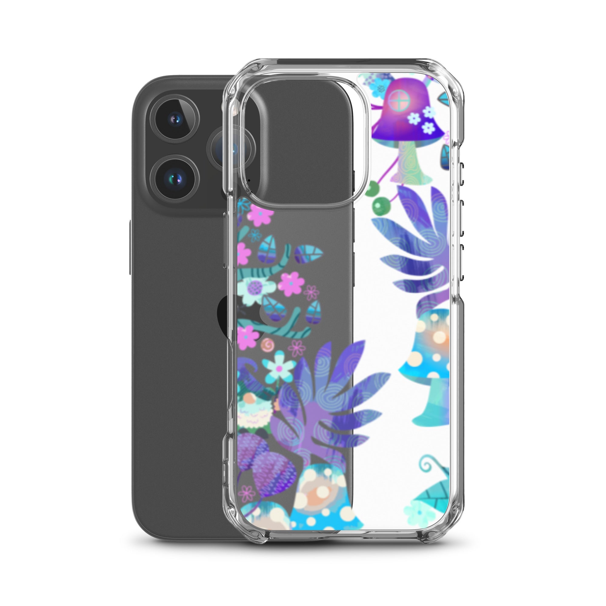 Clear Case for iPhone®- Enchanted Forest Design IV