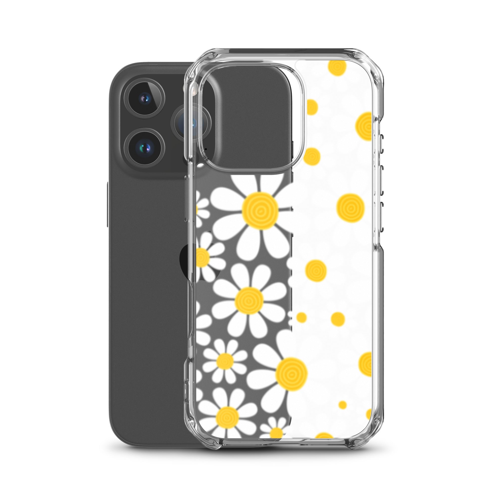 Clear Case for iPhone®- Floral Daisy Design III