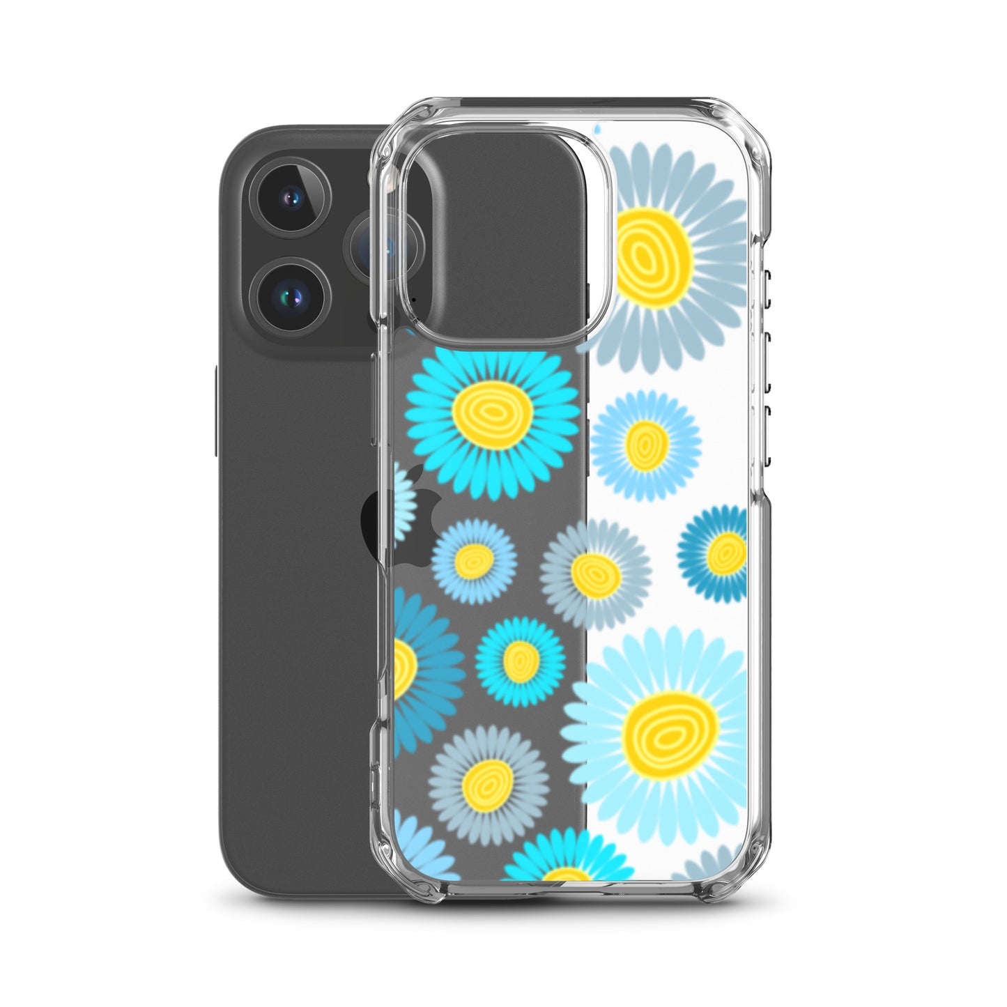 Clear Case for iPhone®- Floral Daisy Design II