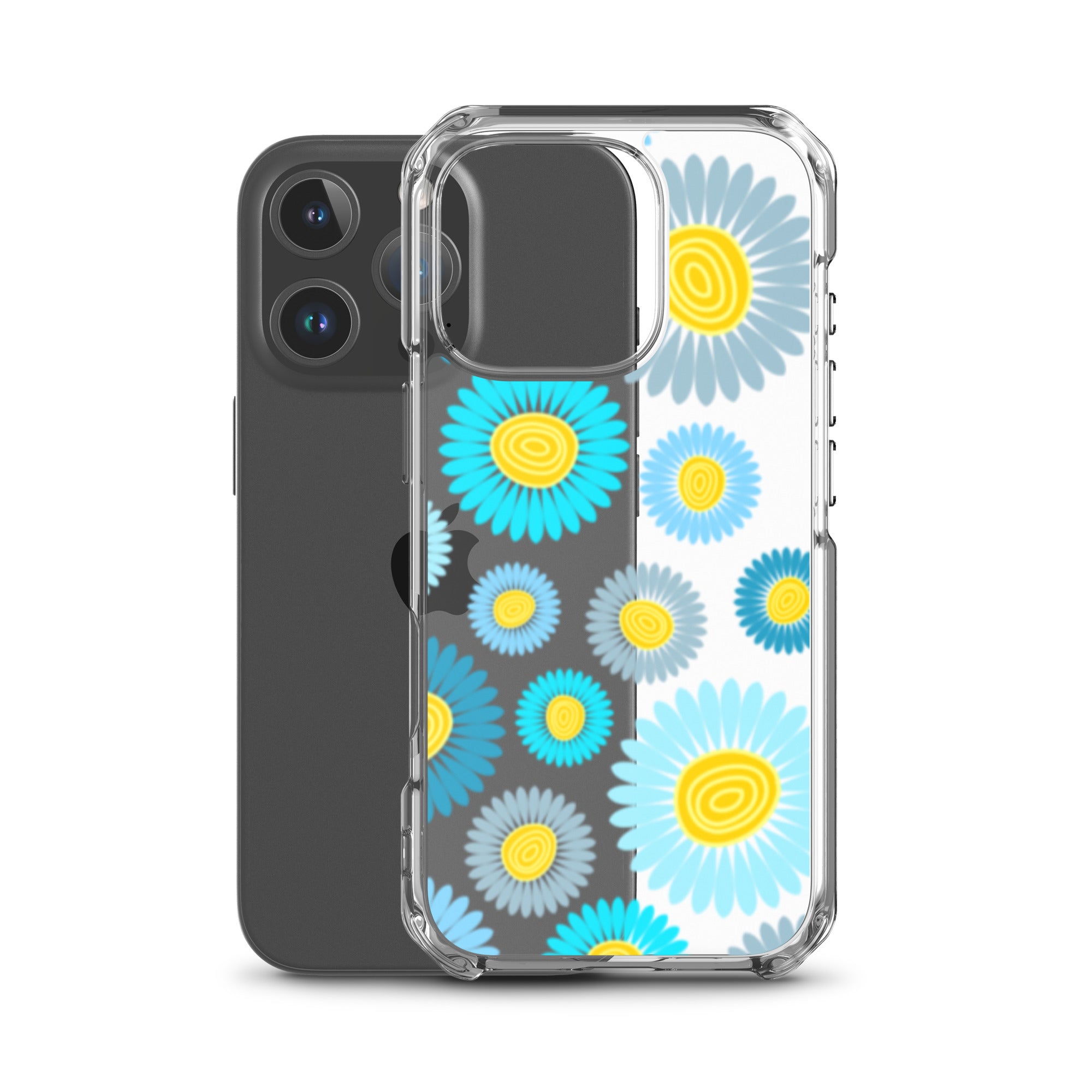 Clear Case for iPhone®- Floral Daisy Design II