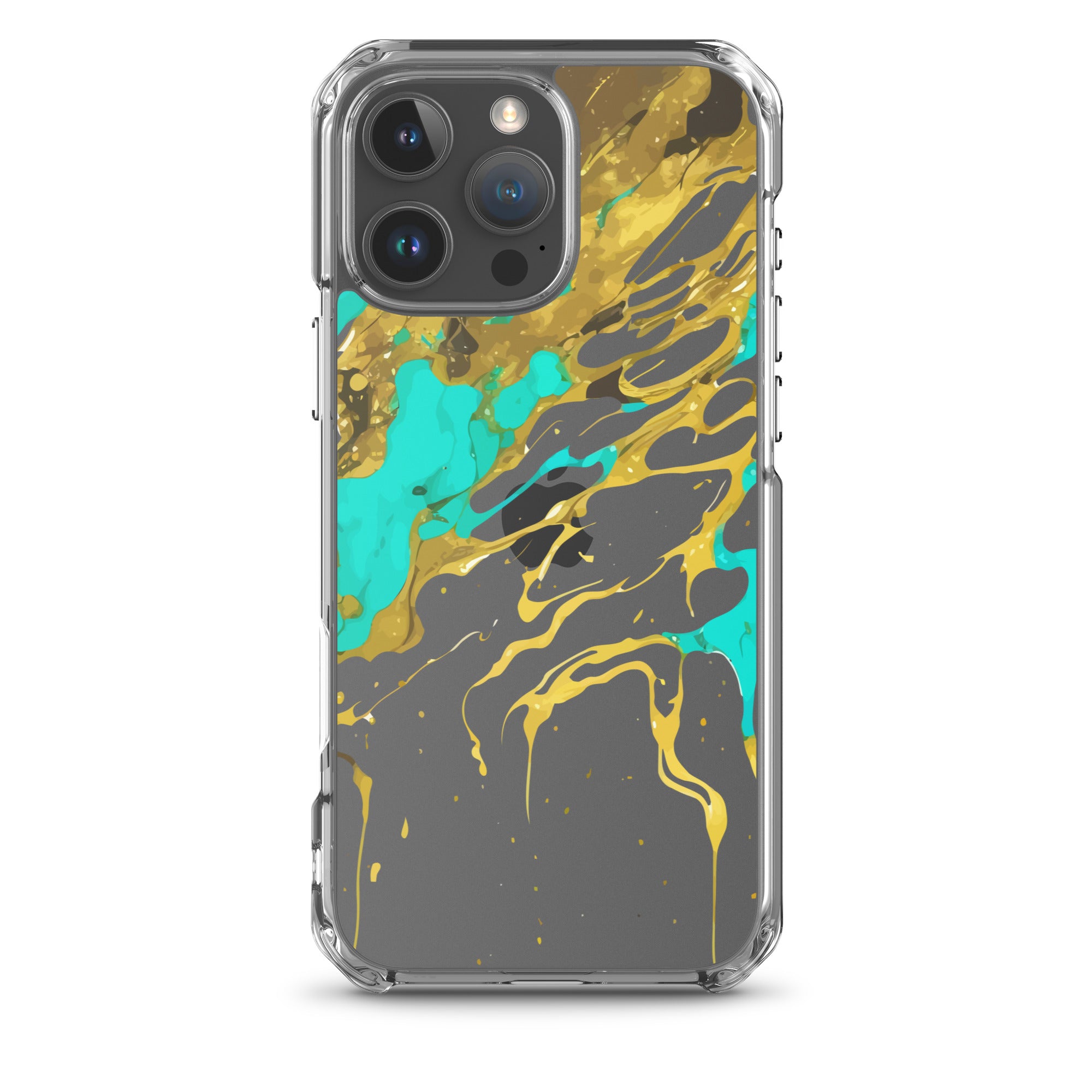 Clear Case for iPhone®- Alchohol Ink Design I