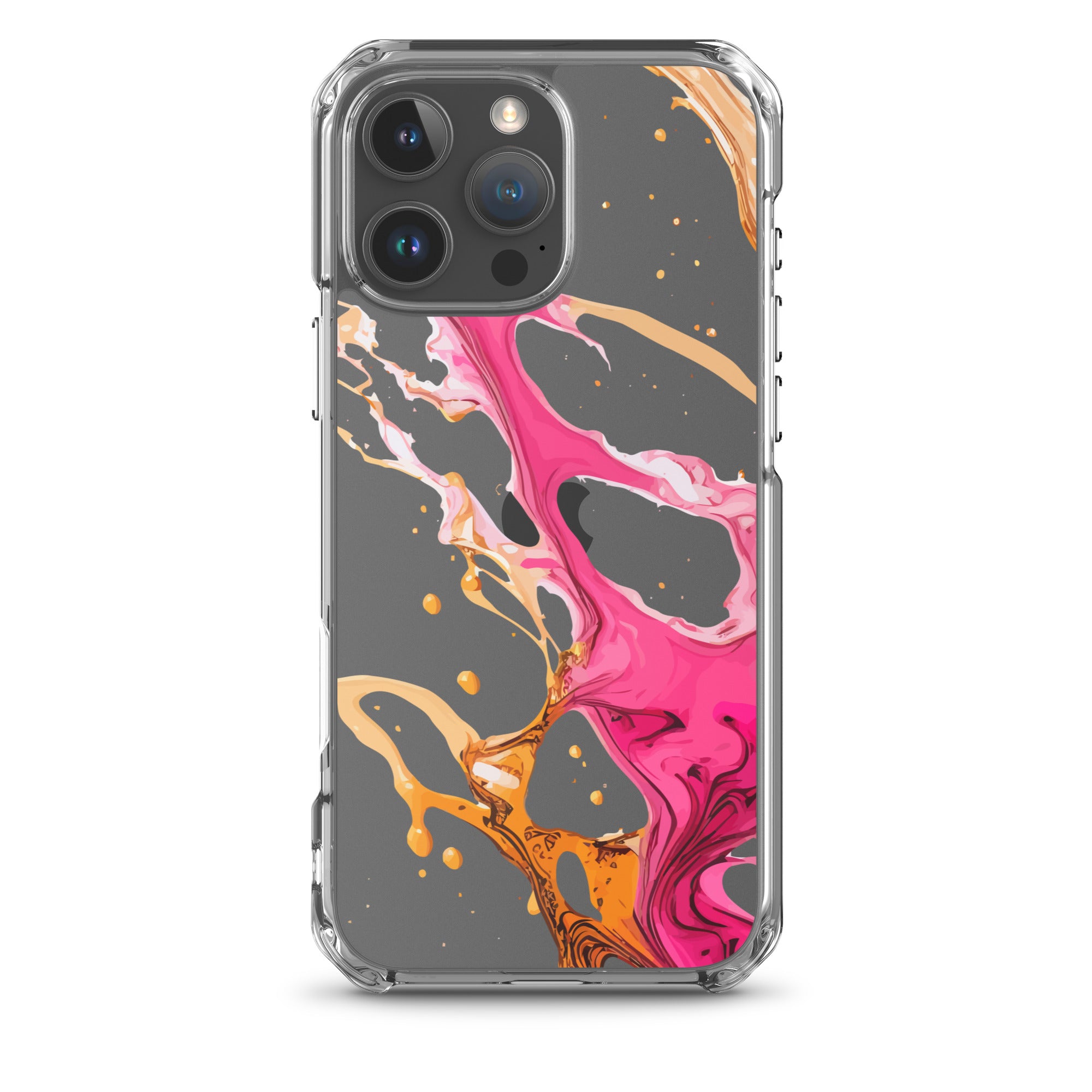 Clear Case for iPhone®- Alchohol Ink Design IV