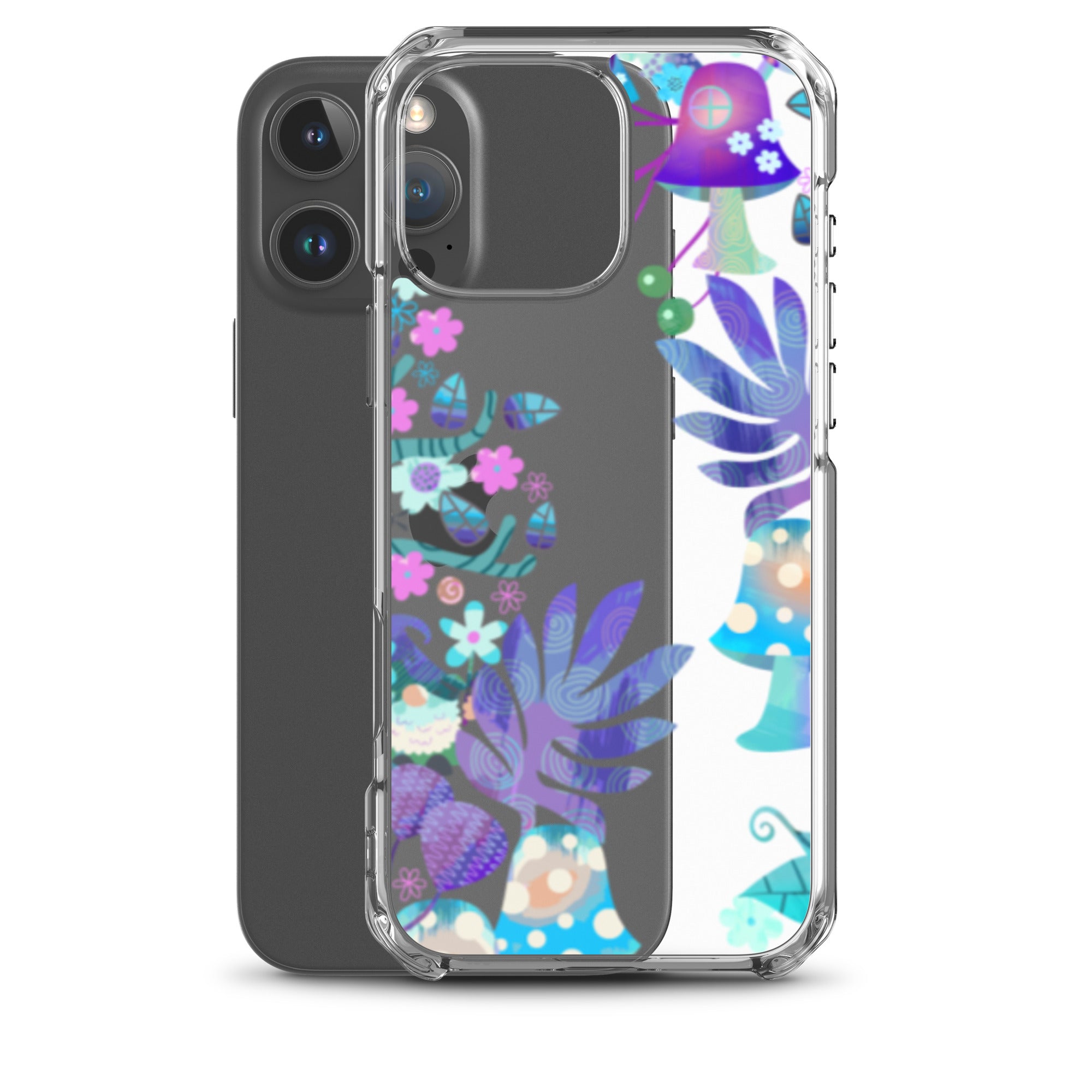 Clear Case for iPhone®- Enchanted Forest Design IV