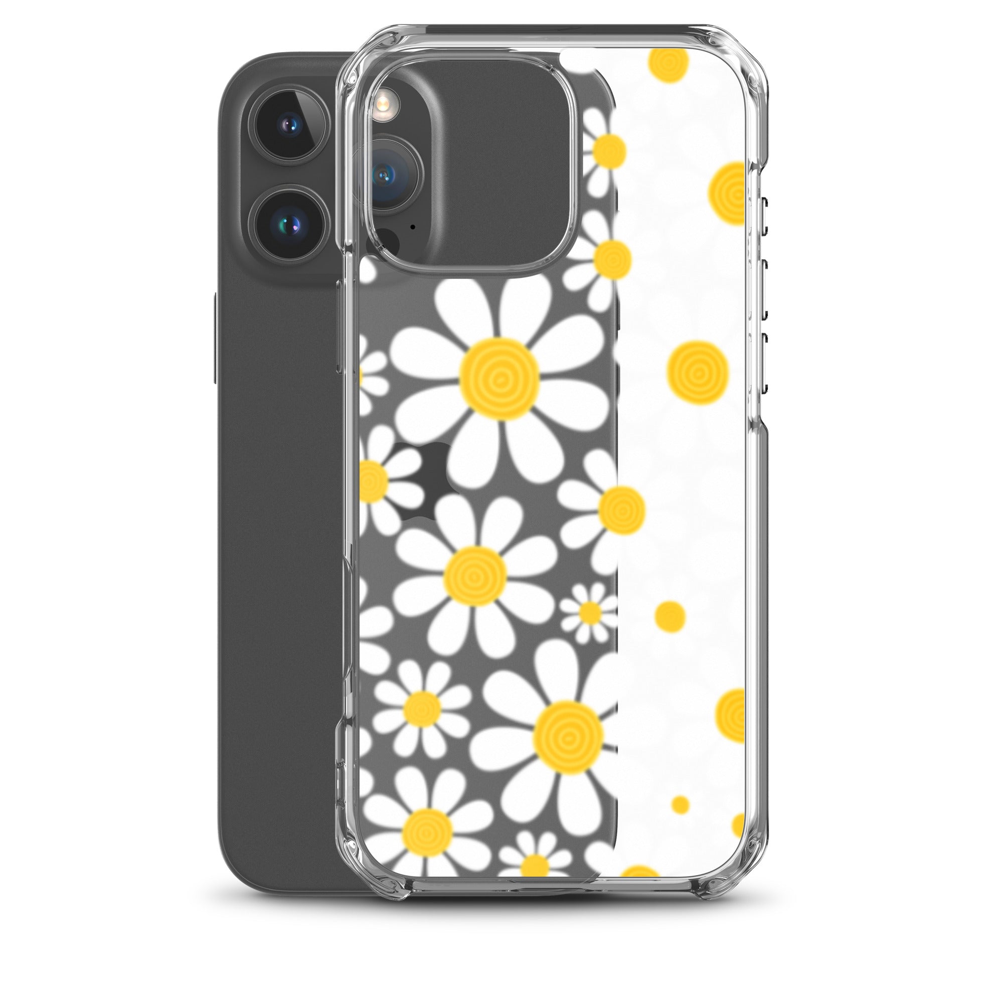 Clear Case for iPhone®- Floral Daisy Design III