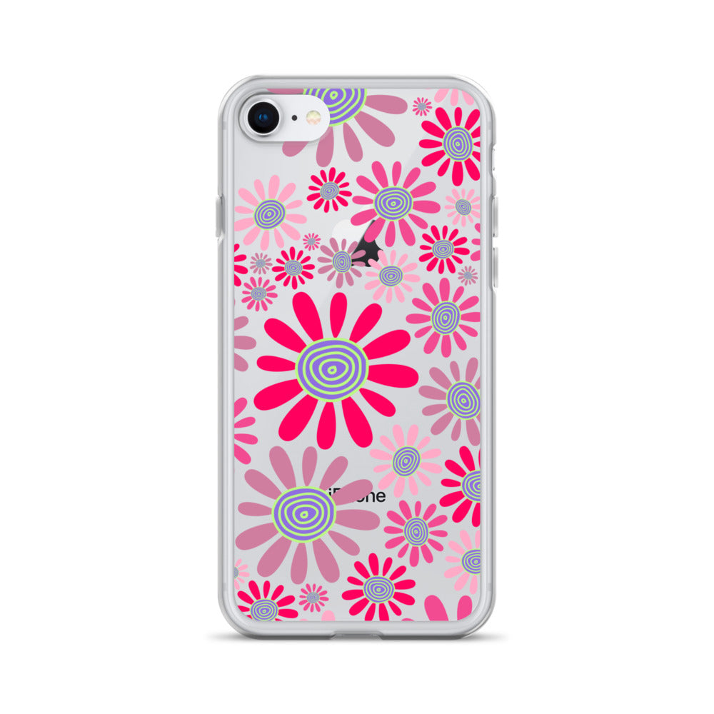 Clear Case for iPhone®- Floral Daisy Design I