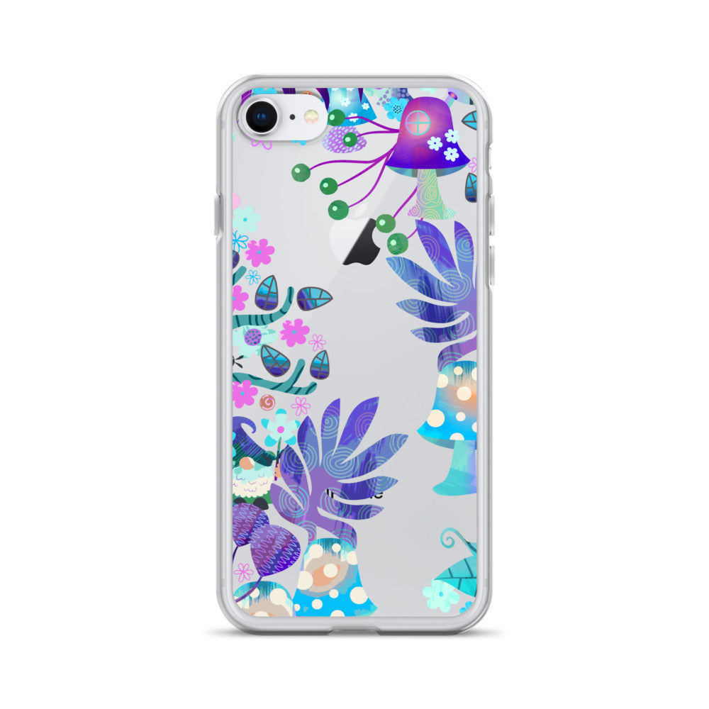 Clear Case for iPhone®- Enchanted Forest Design IV