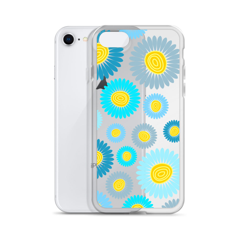 Clear Case for iPhone®- Floral Daisy Design 02