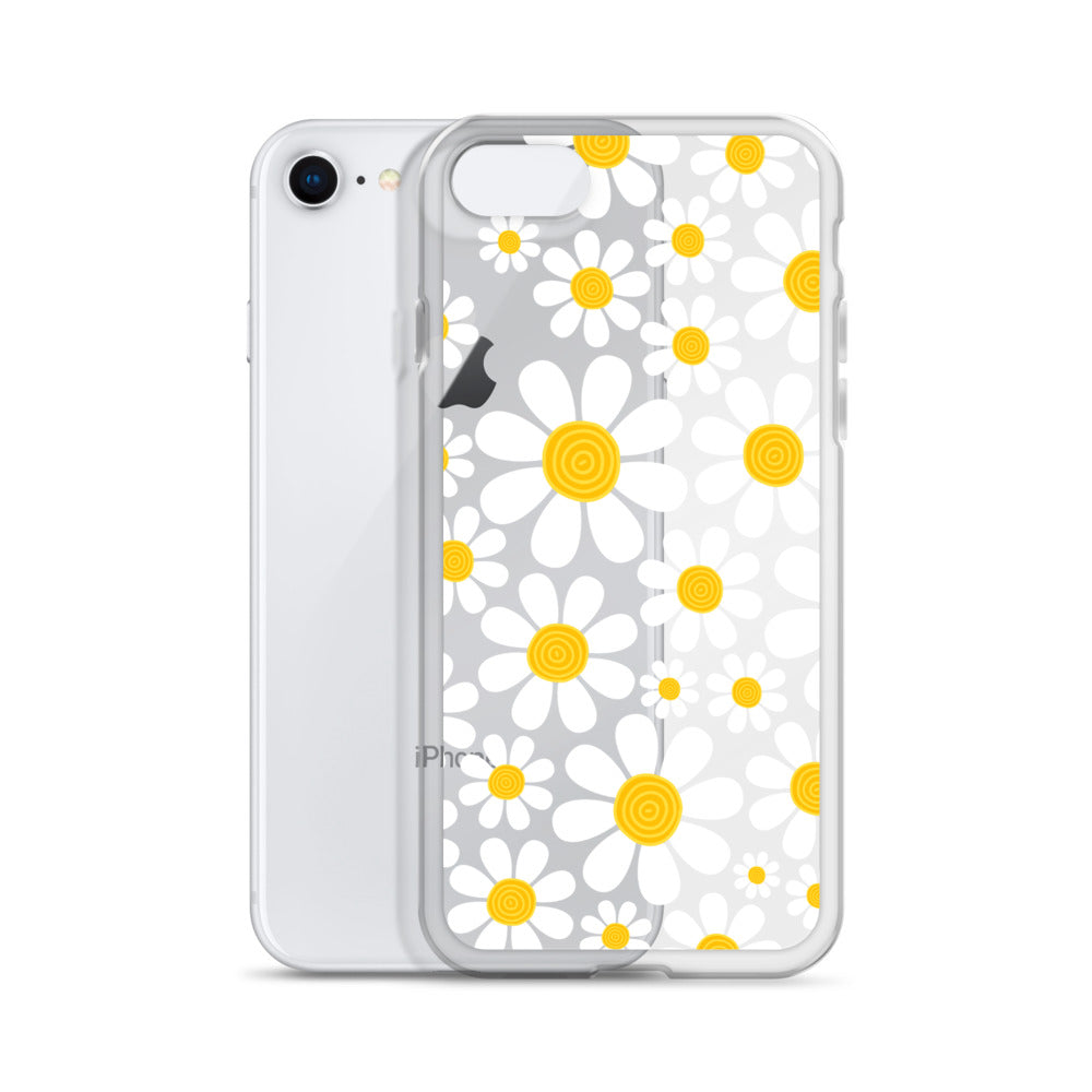 Clear Case for iPhone®- Floral Daisy Design III