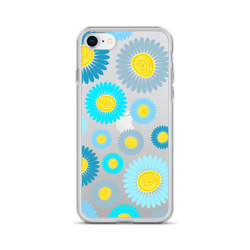 Clear Case for iPhone®- Floral Daisy Design II