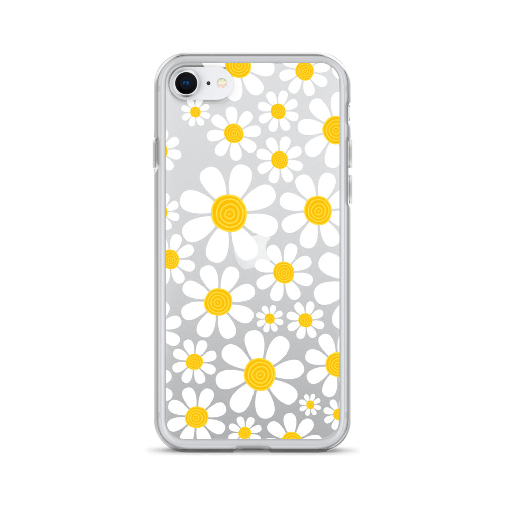 Clear Case for iPhone®- Floral Daisy Design 03