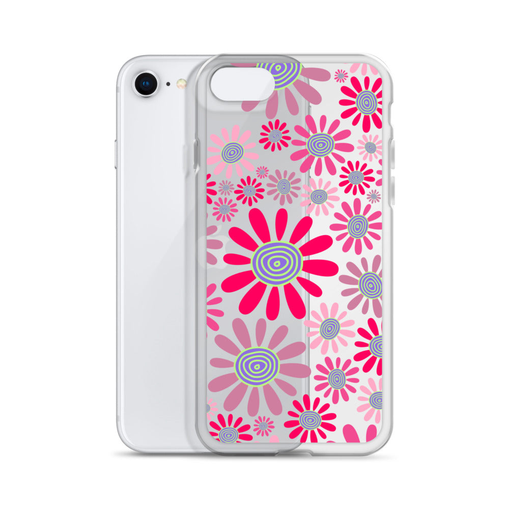 Clear Case for iPhone®- Floral Daisy Design I