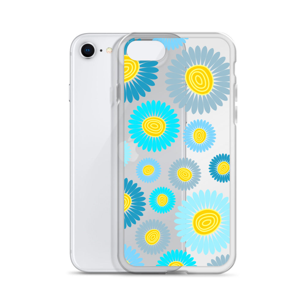 Clear Case for iPhone®- Floral Daisy Design II