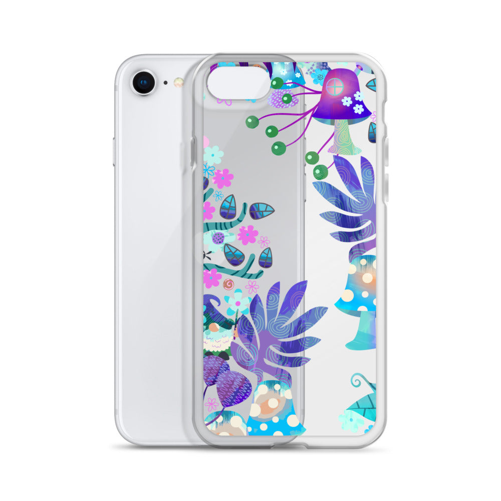 Clear Case for iPhone®- Enchanted Forest Design IV