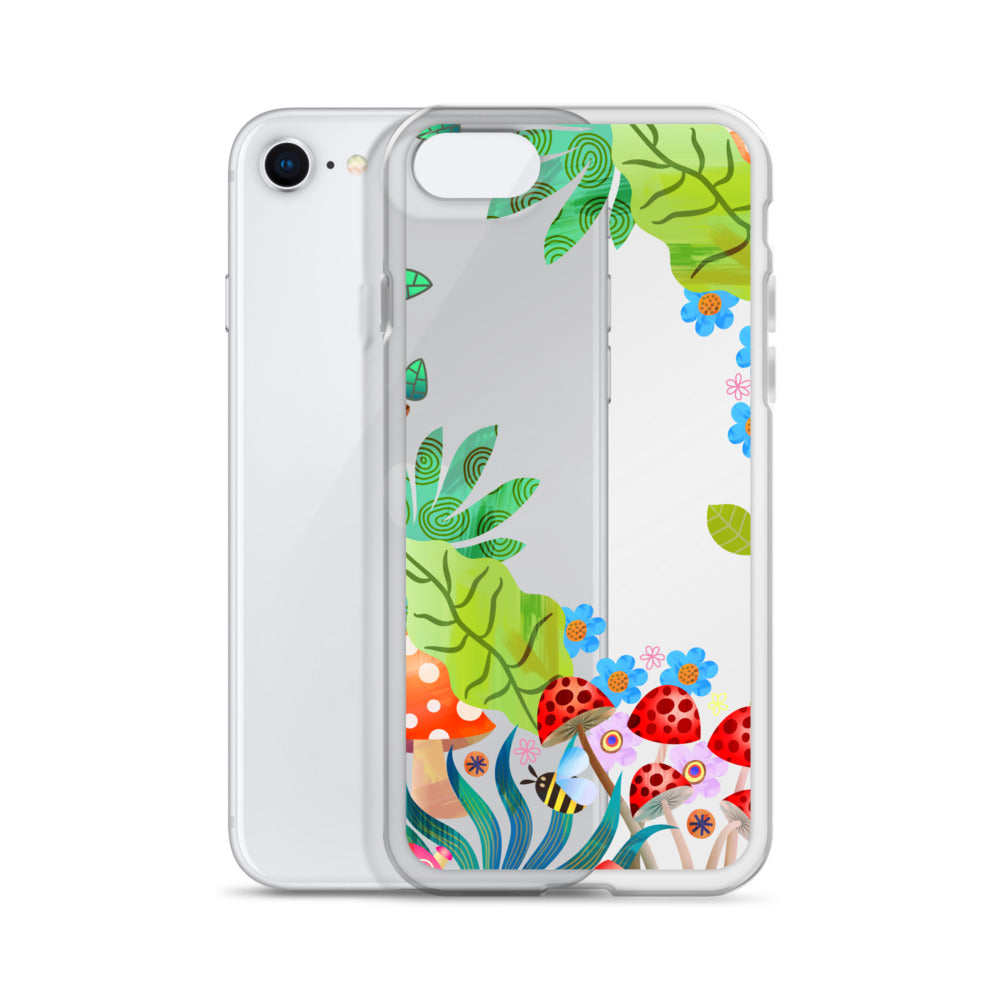 Clear Case for iPhone®- Enchanted Forest Design II