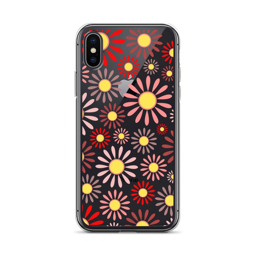 Clear Case for iPhone®- Floral Daisy Design 04