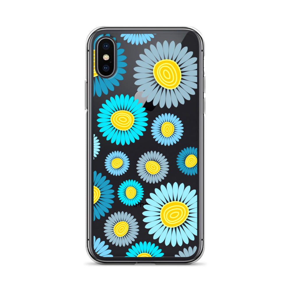 Clear Case for iPhone®- Floral Daisy Design 02