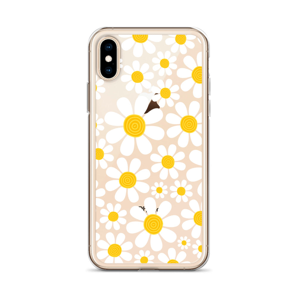 Clear Case for iPhone®- Floral Daisy Design III