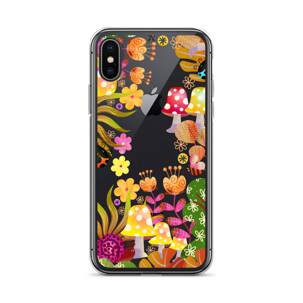 Clear Case for iPhone®- Enchanted Forest Design VI