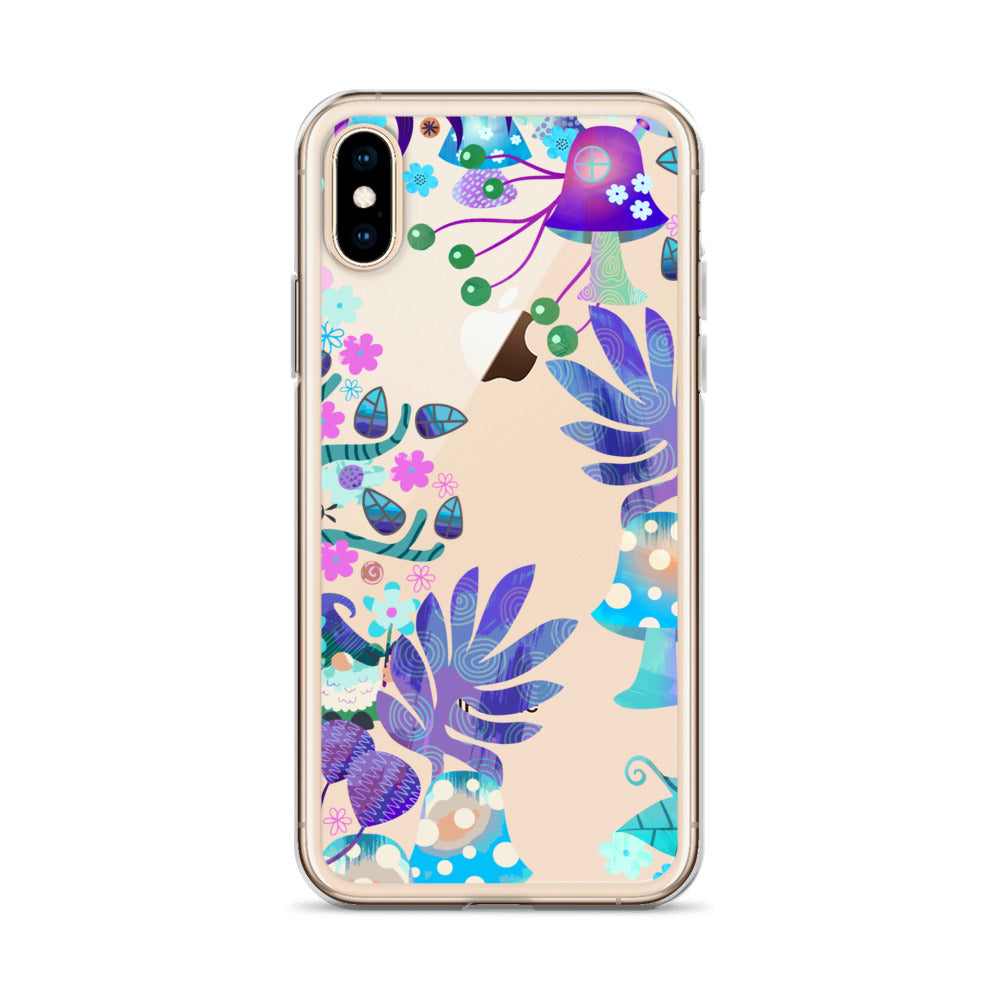 Clear Case for iPhone®- Enchanted Forest Design IV