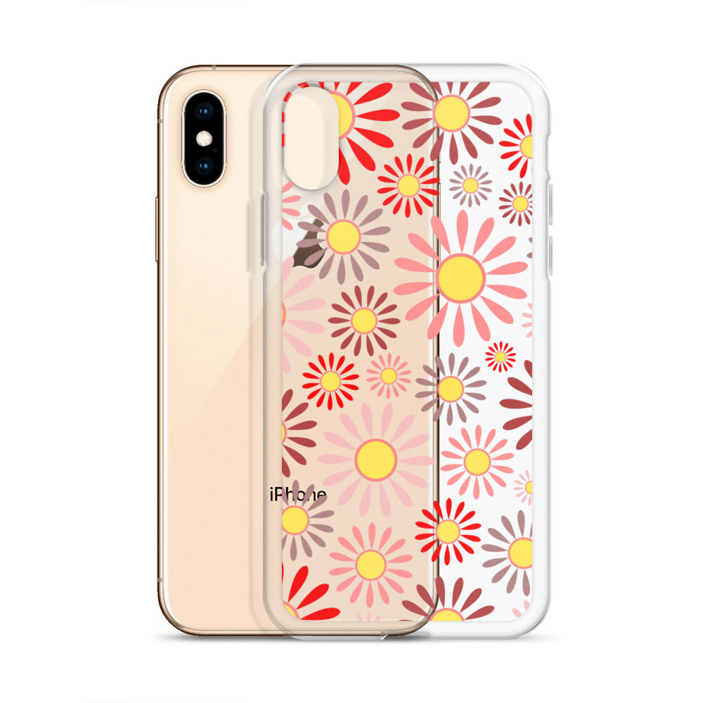 Clear Case for iPhone®- Floral Daisy Design 04