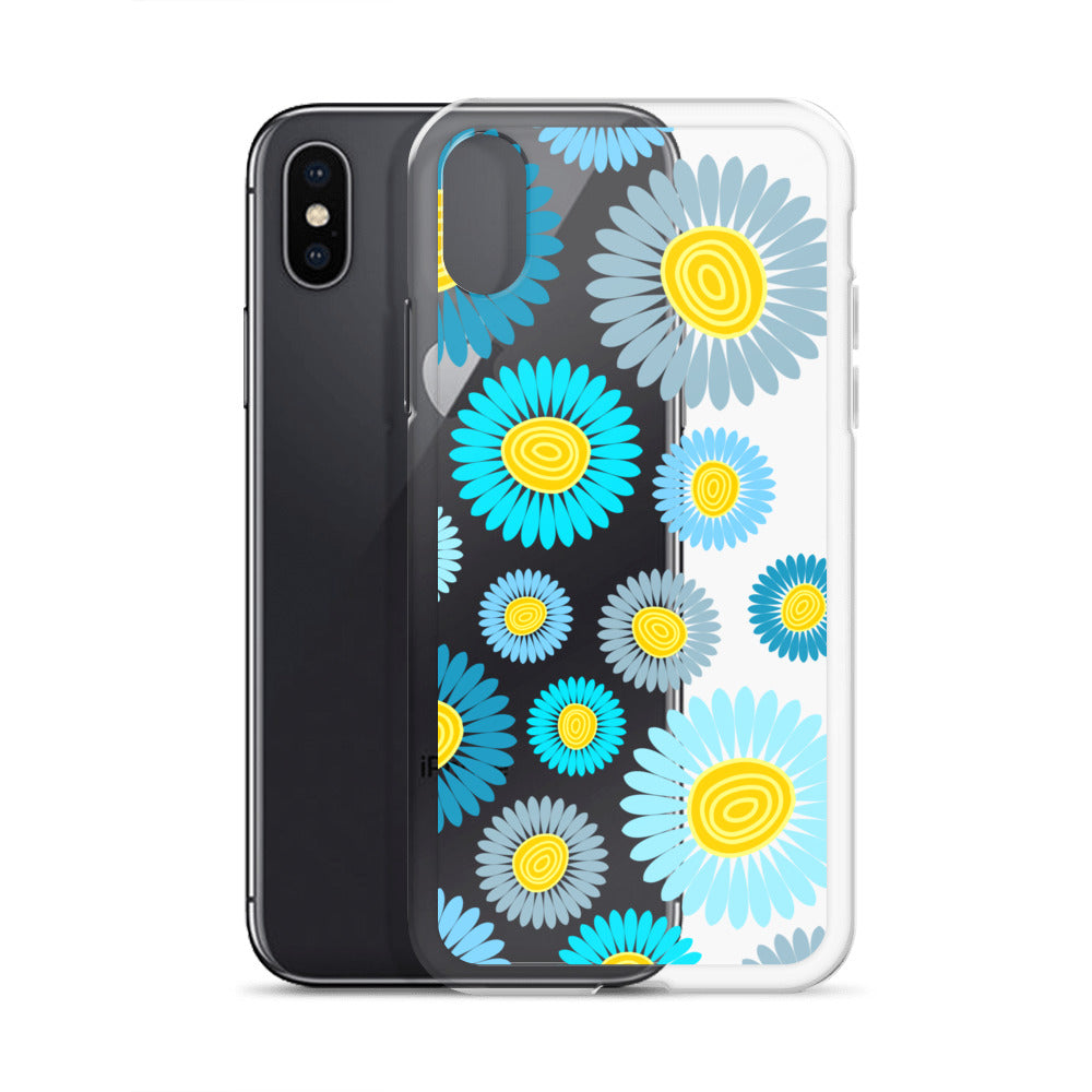 Clear Case for iPhone®- Floral Daisy Design II