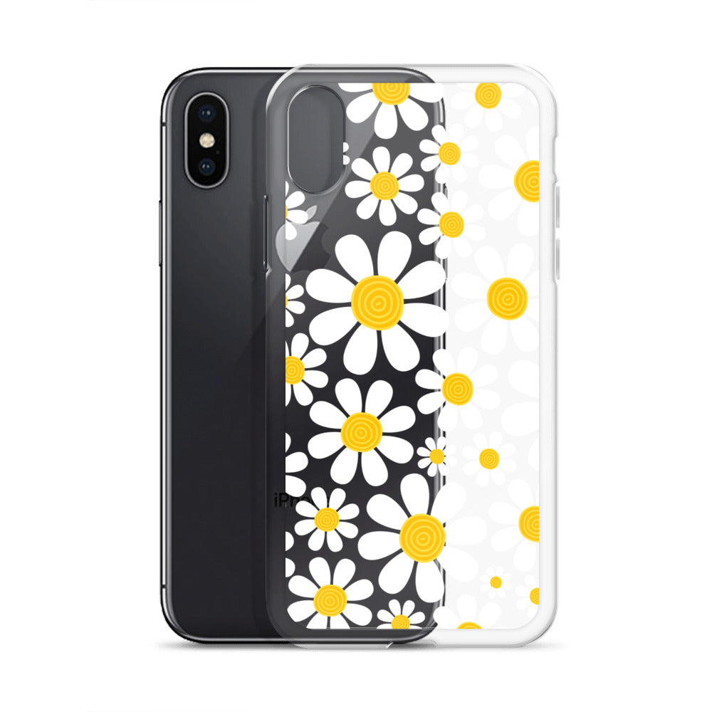 Clear Case for iPhone®- Floral Daisy Design 03