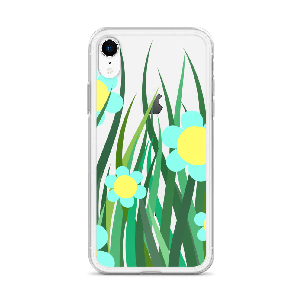 Clear Case for iPhone®- Floral Hedge Design 02