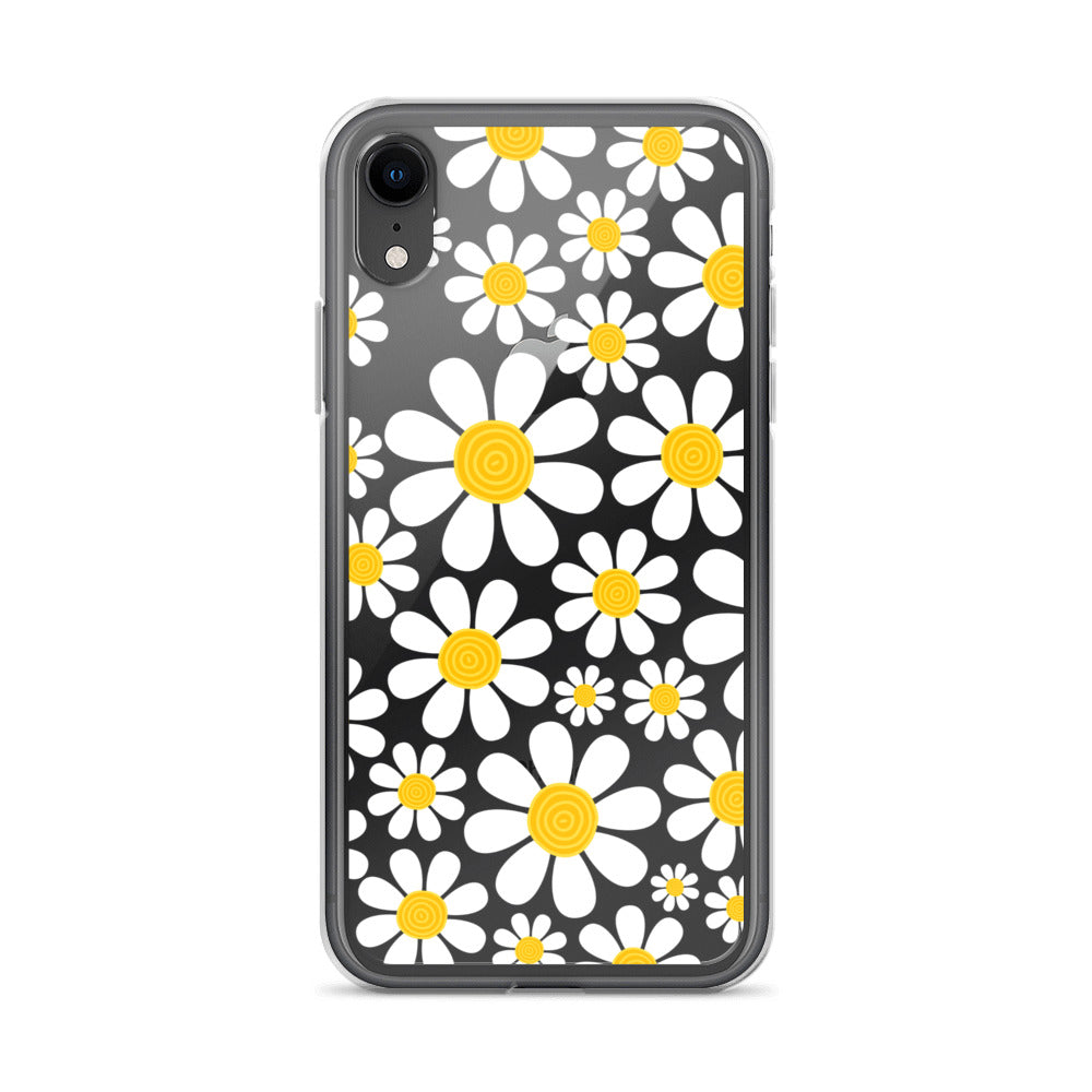 Clear Case for iPhone®- Floral Daisy Design III