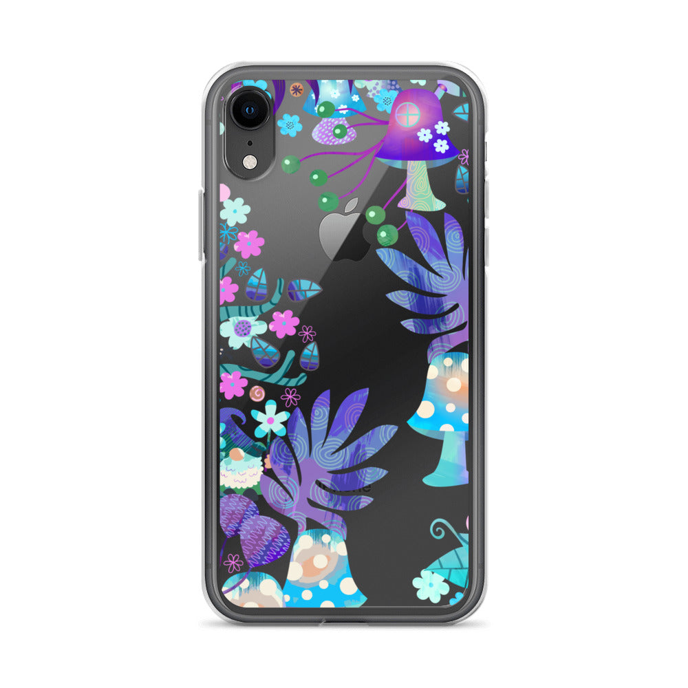 Clear Case for iPhone®- Enchanted Forest Design IV