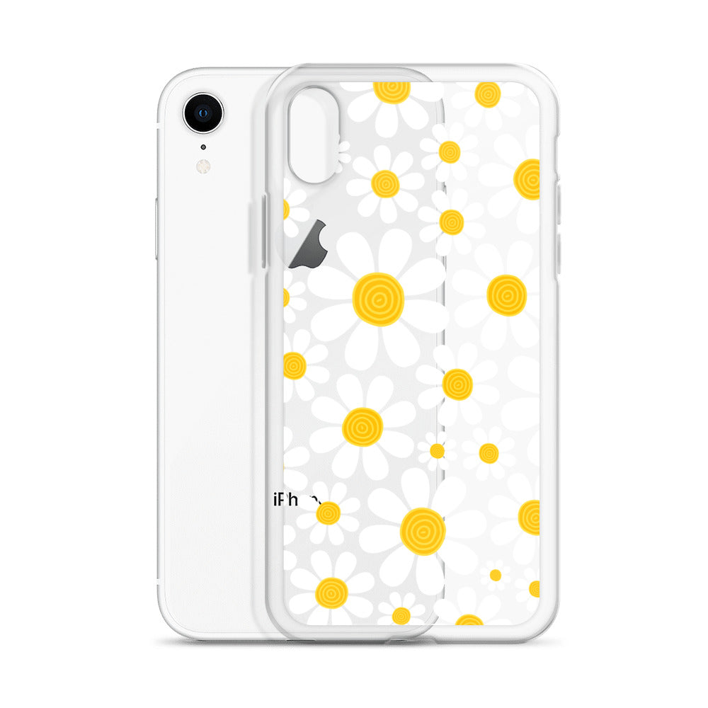 Clear Case for iPhone®- Floral Daisy Design 03