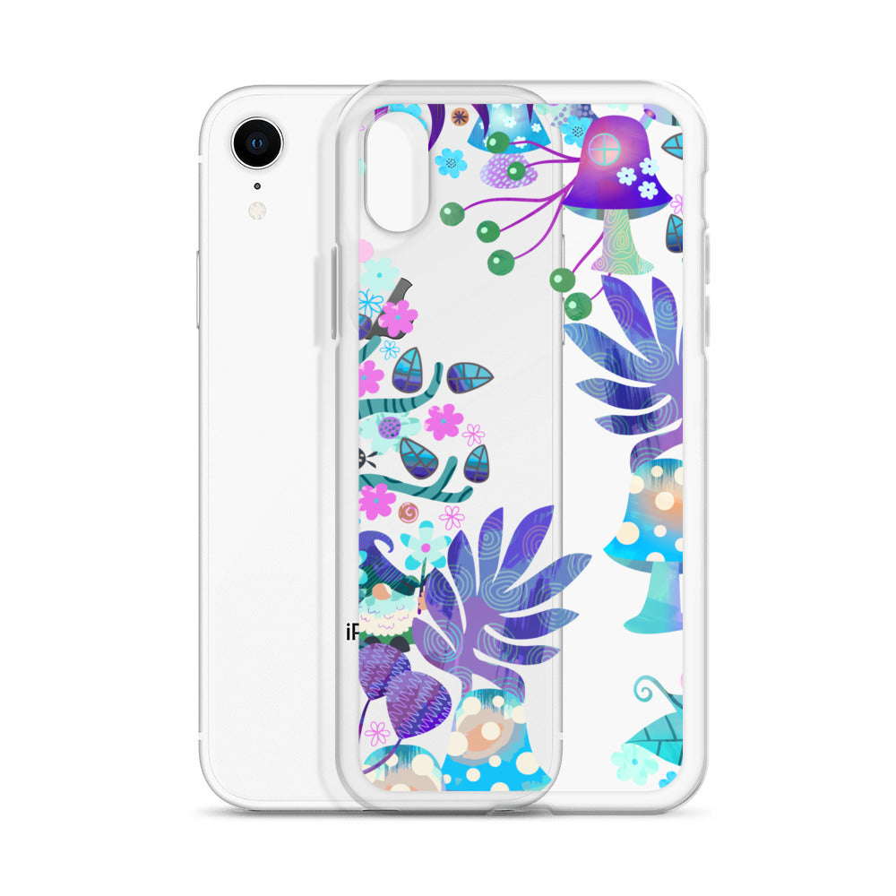 Clear Case for iPhone®- Enchanted Forest Design IV