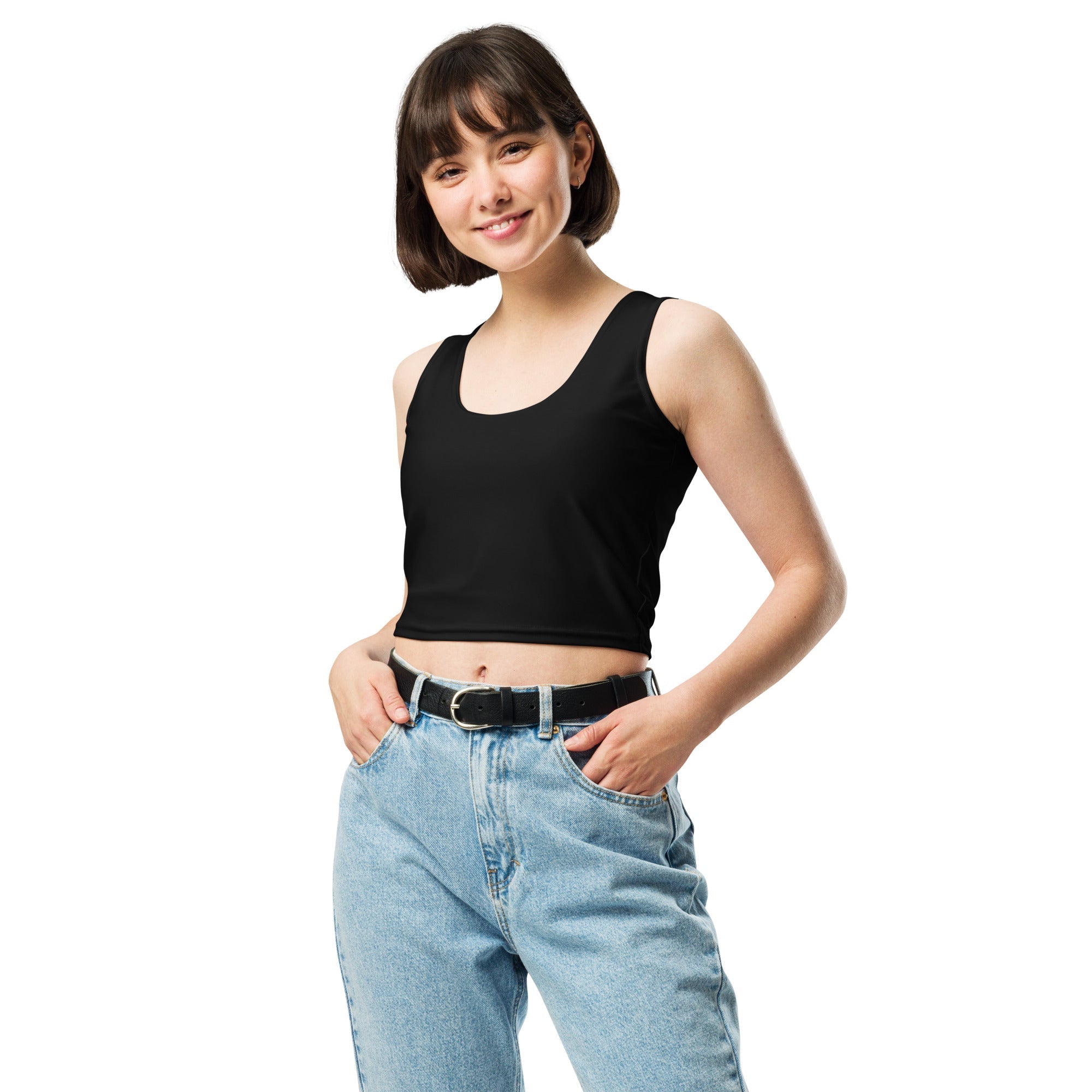 Crop Top - Black - Klip Clop