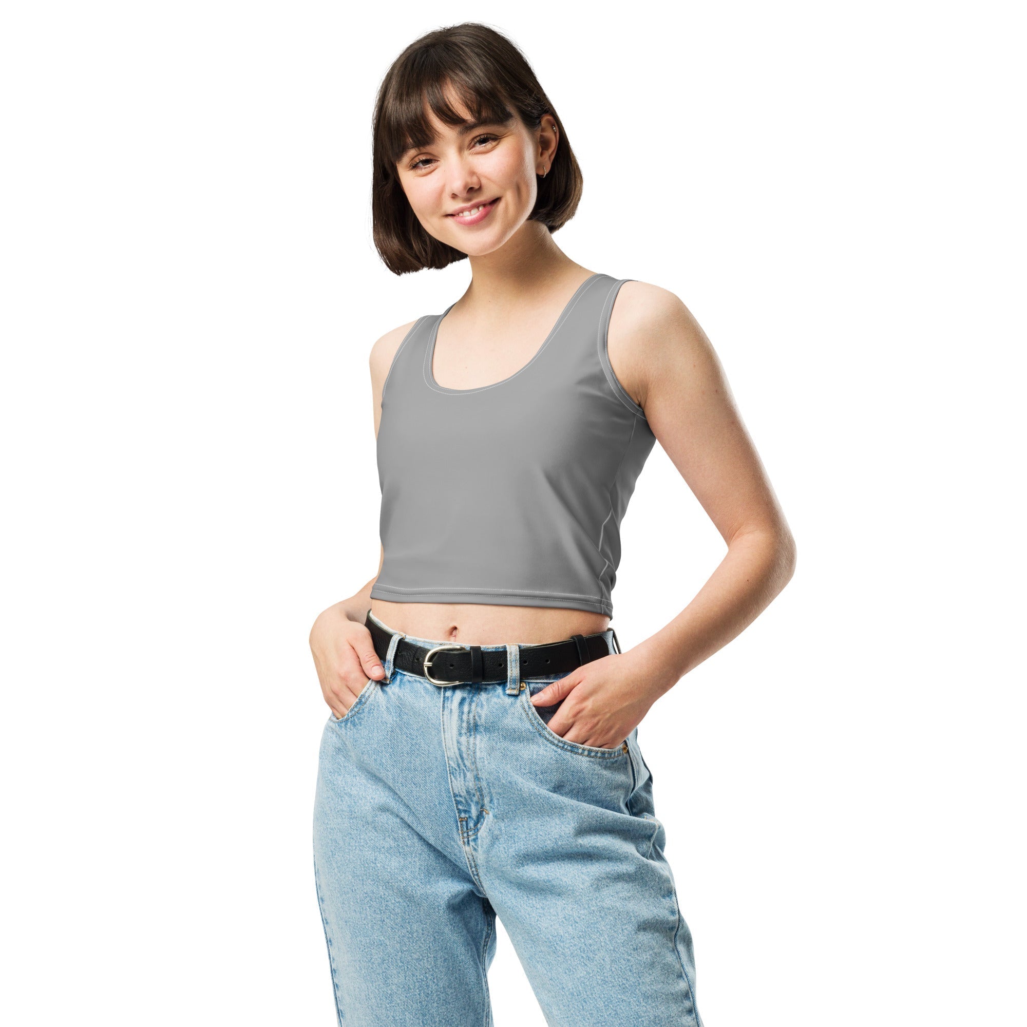 Crop Top - Grey - Klip Clop