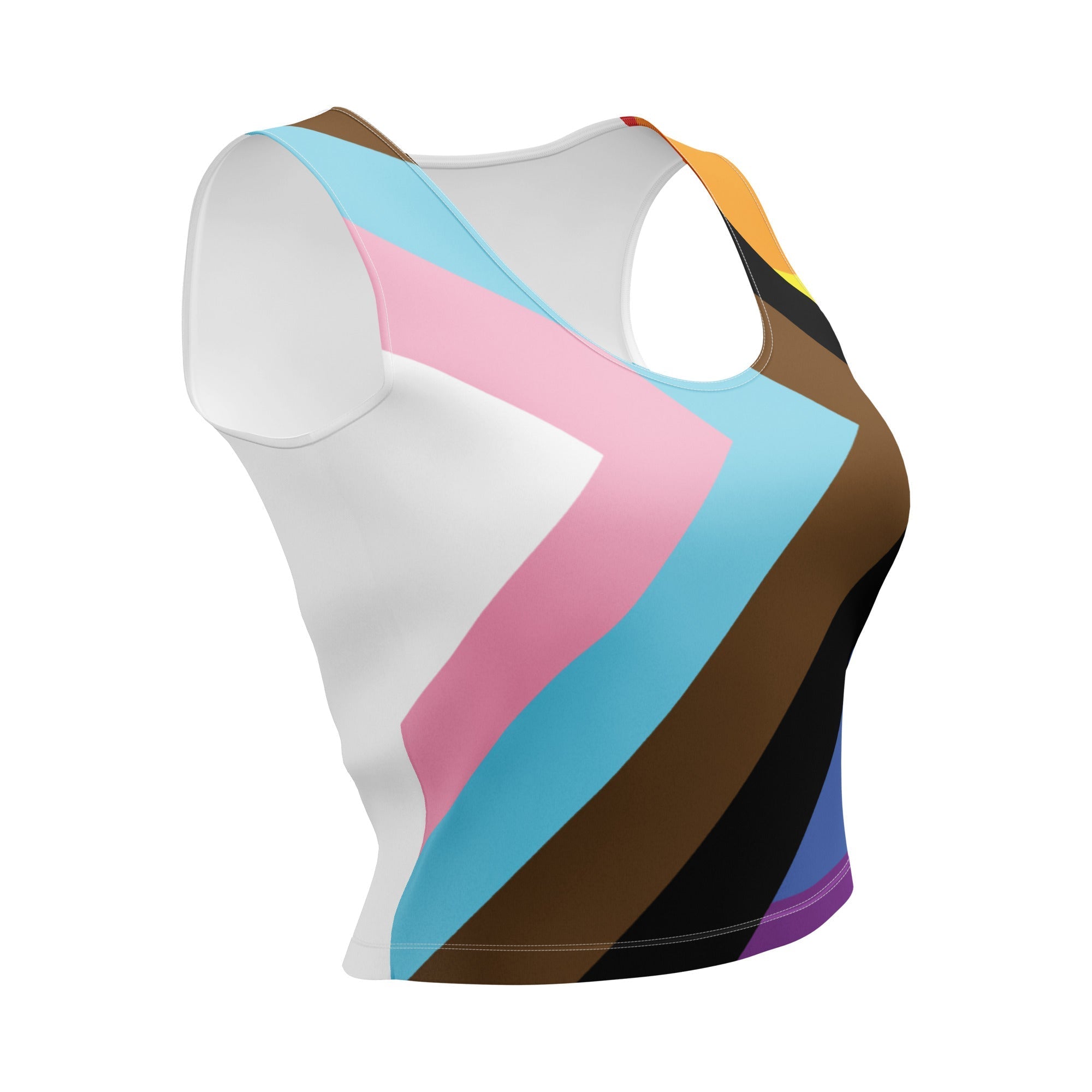 Crop Top - Progress Pride - Klip Clop