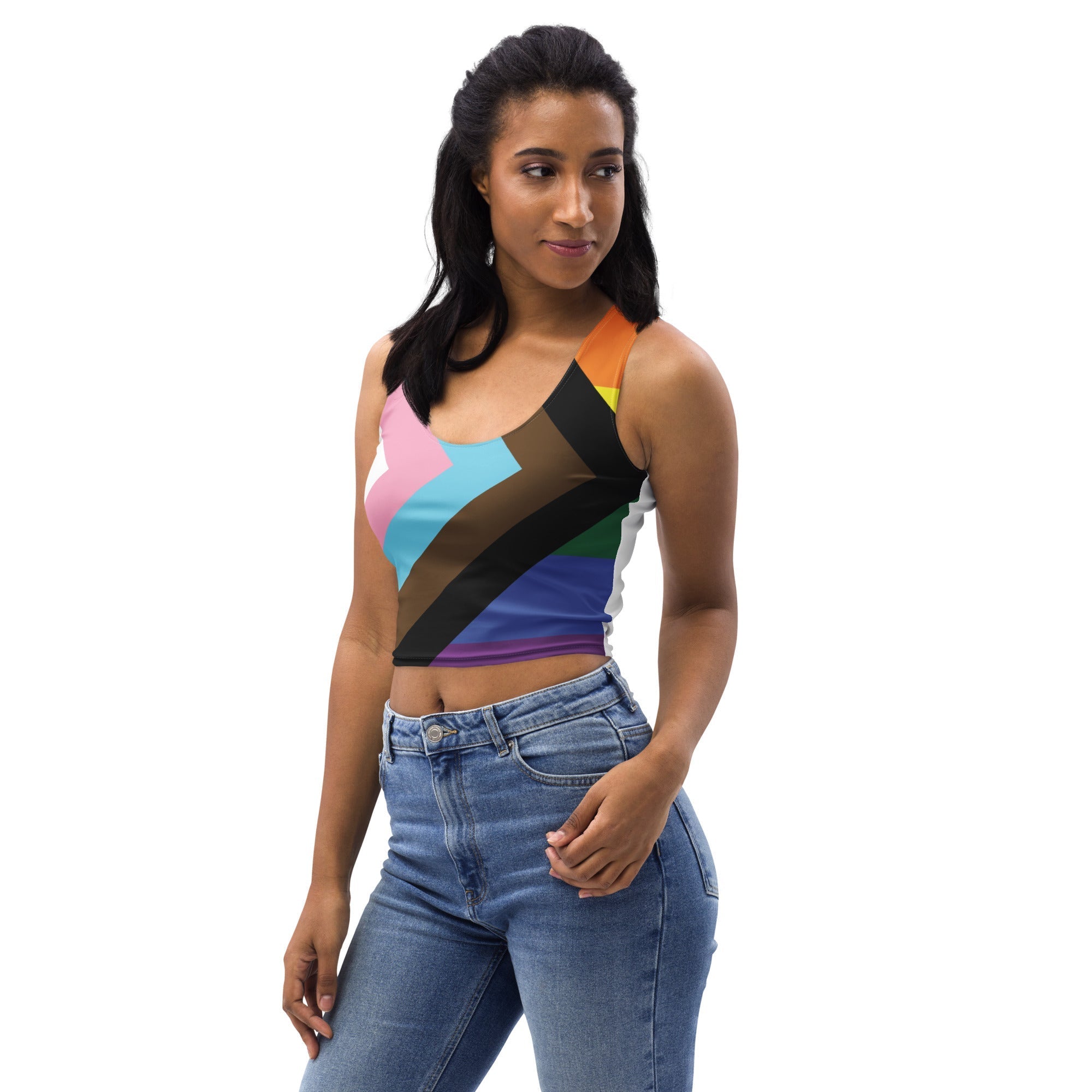 Crop Top - Progress Pride - Klip Clop