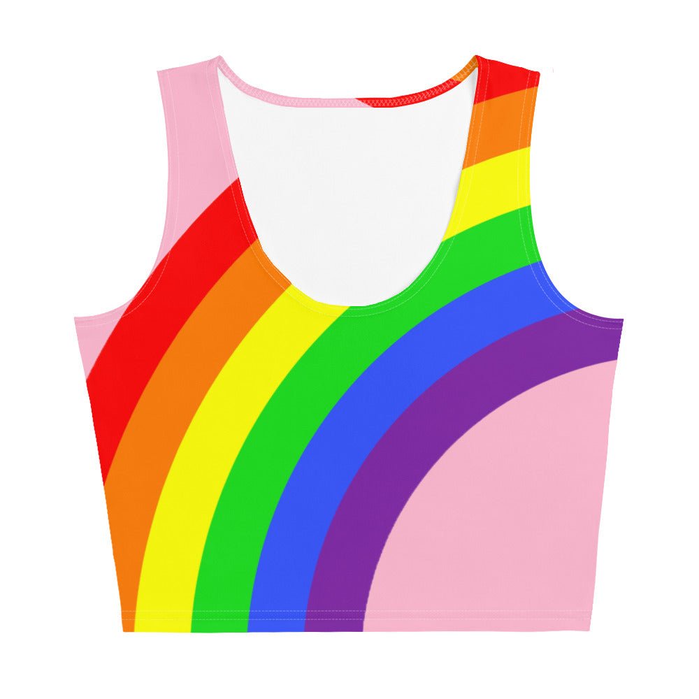 Crop Top - Rainbow on Pink - Klip Clop