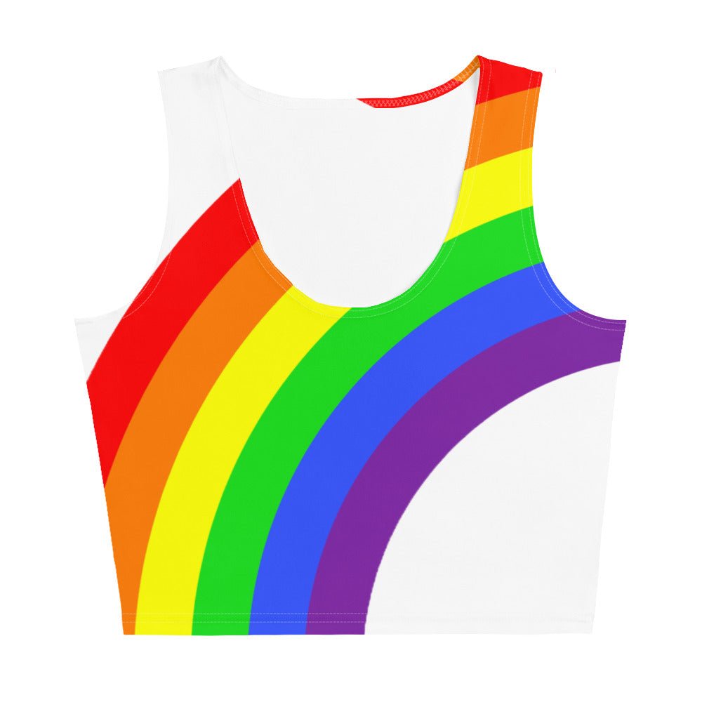 Crop Top - Rainbow on White - Klip Clop