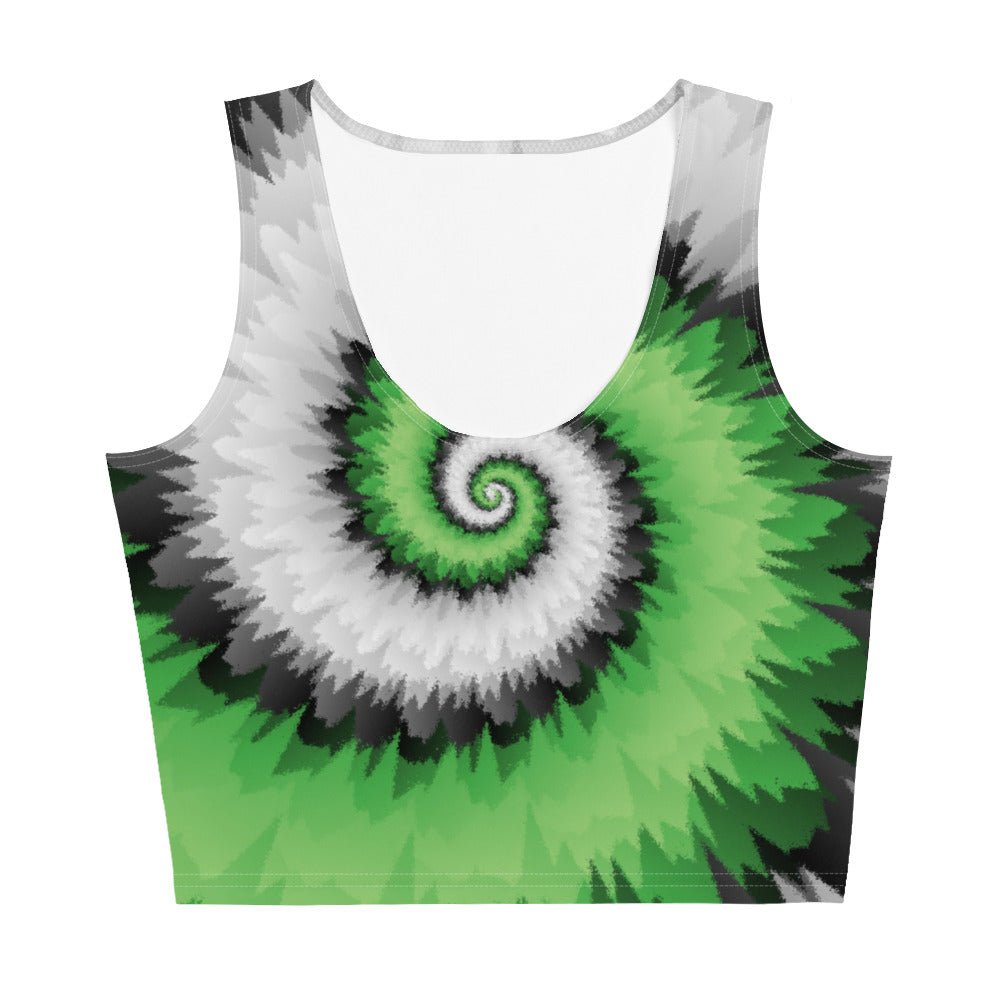 Crop Top - Tie Dye Spiral - Aromantic - Klip Clop