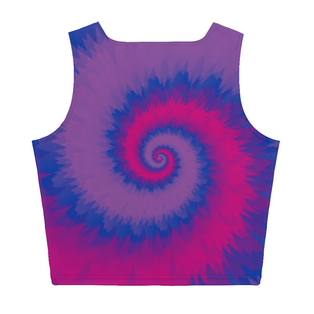 Crop Top - Tie Dye Spiral - Bisexual - Klip Clop