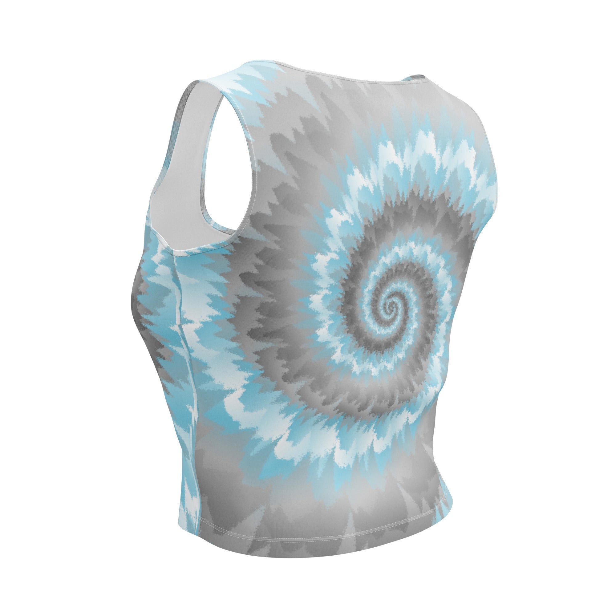 Crop Top - Tie Dye Spiral - Demiboy - Klip Clop