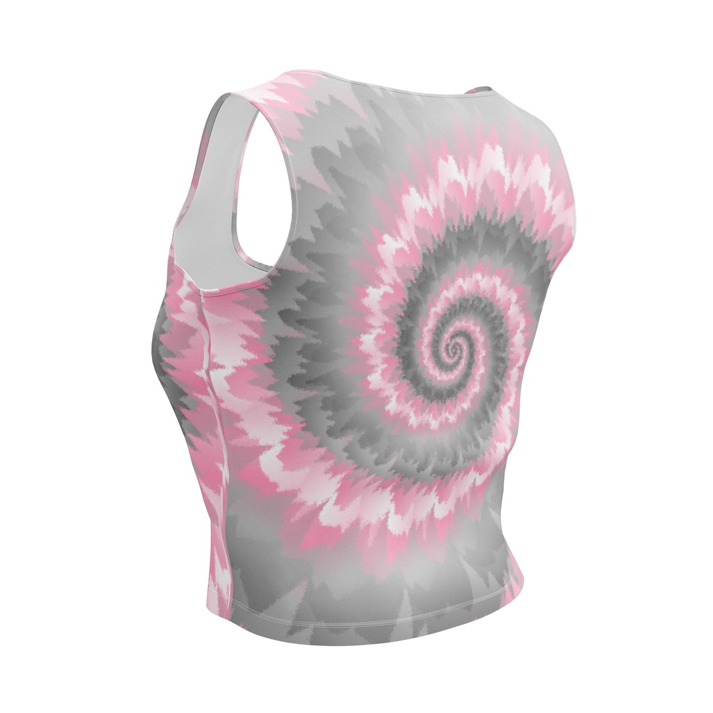 Crop Top - Tie Dye Spiral - Demigirl - Klip Clop